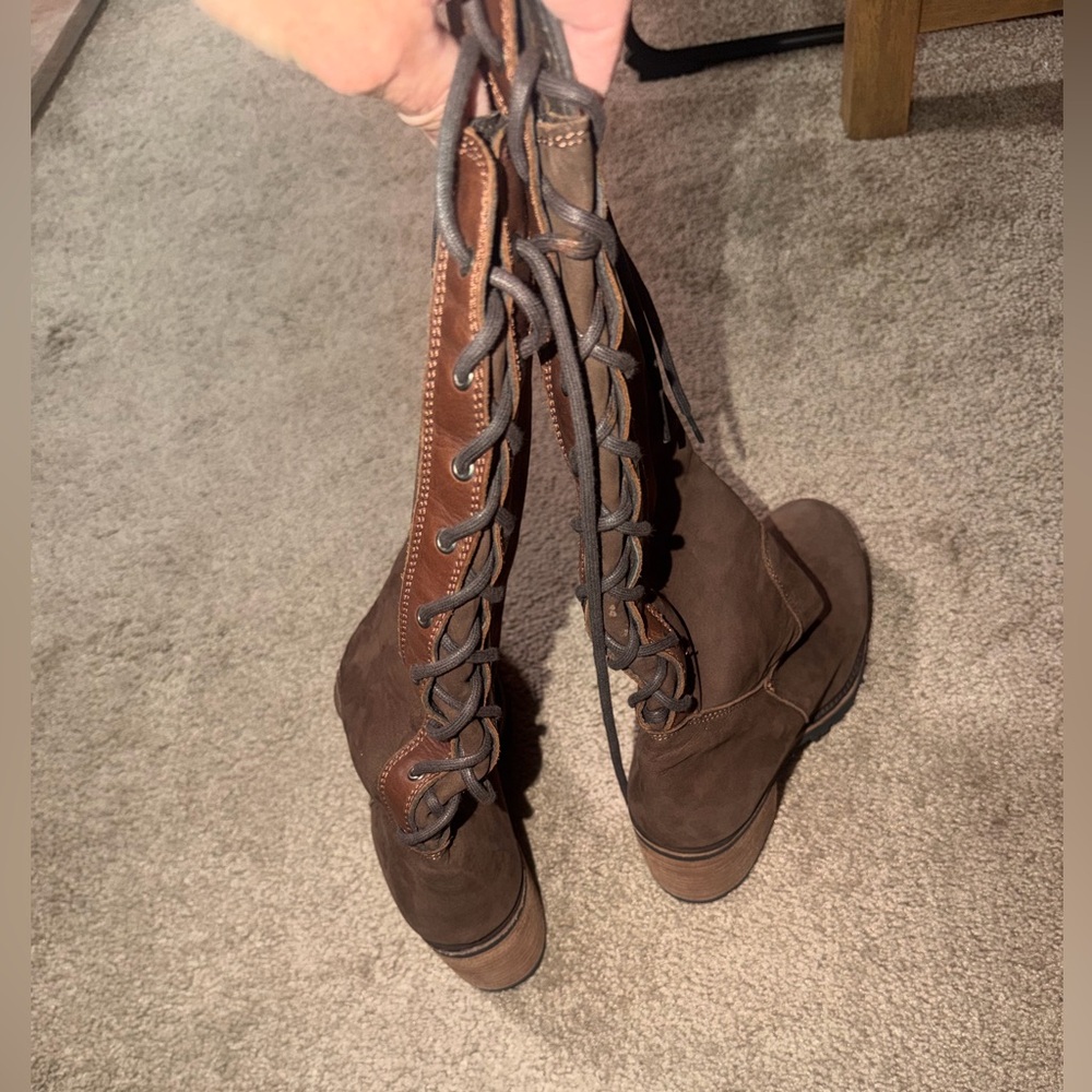 Liberty Black LB Womens Caborca tall lace boots size 8 excellent condition - Picture 9 of 9